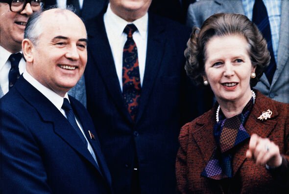 Margaret Thatcher Mikhaïl Gorbatchev