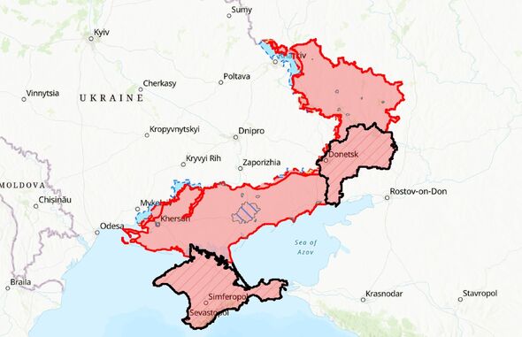 Carte du territoire ukrainien