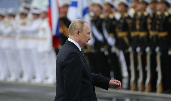 Vladimir Poutine lors d'une parade militaire