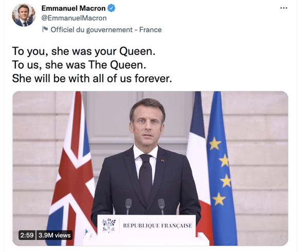 Macron a déclaré 