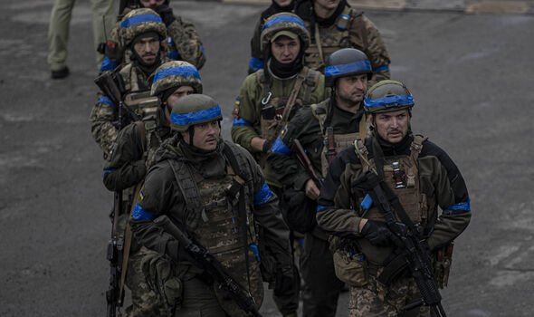 Soldats ukrainiens à Kharkiv