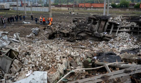 Décombres et ruines en Ukraine