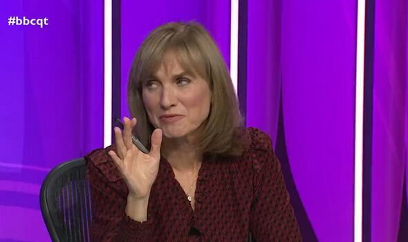 Fiona Bruce sur Question Time