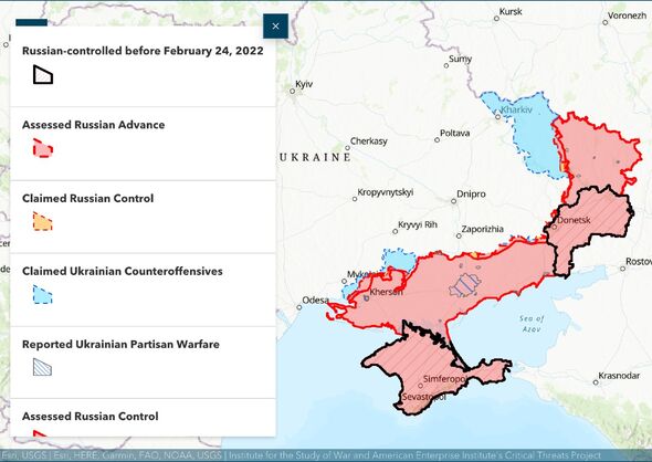 Contrôle du territoire en Ukraine