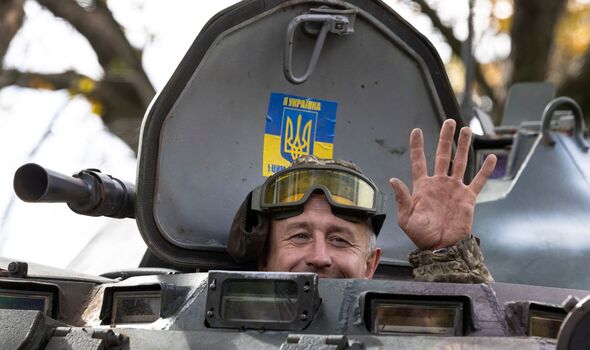 Photo d'un soldat ukrainien à Kherson