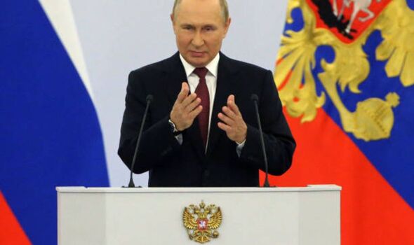 Vladimir Poutine prononce un discours