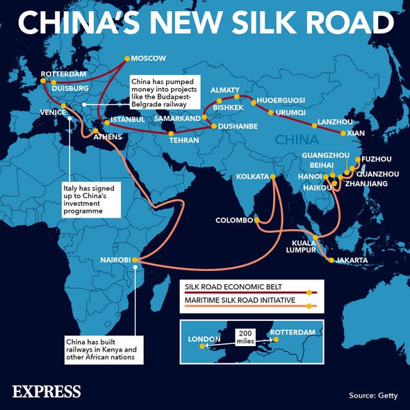 La route de la soie de la Chine