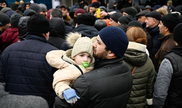 Photo de réfugiés d'Ukraine