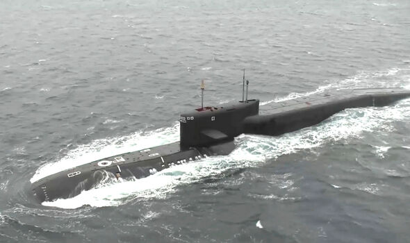 Le sous-marin russe à propulsion nucléaire 'Tula'.