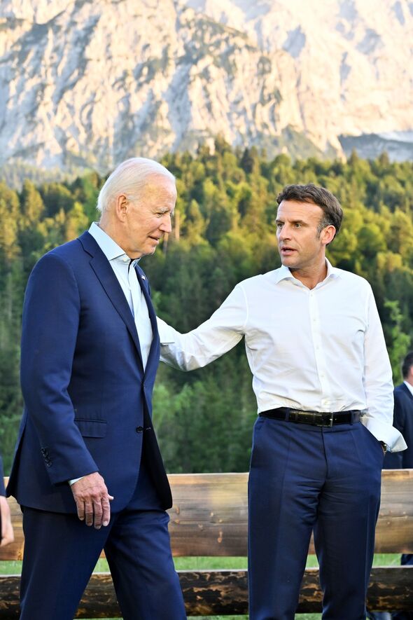 Emmanuel Macron et Joe Biden