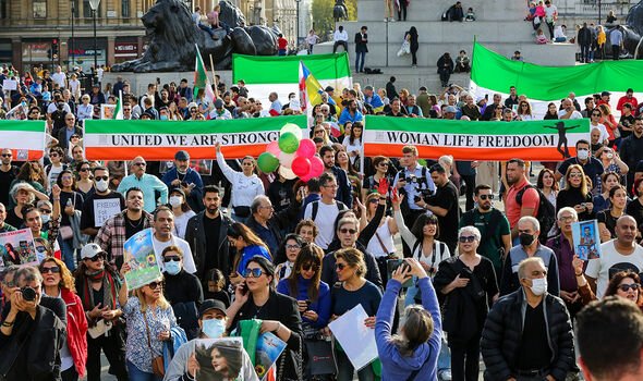Manifestation en Iran Londres
