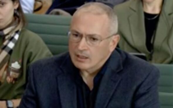 Mikhail Khodorkovsky à la commission des affaires étrangères du Royaume-Uni.