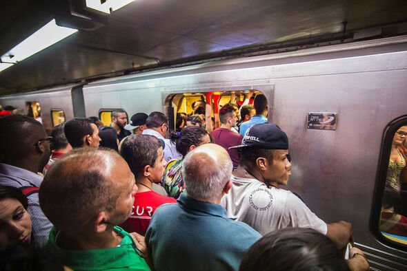 Station de métro au Brésil