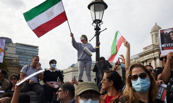 Manifestation contre l'Iran à Londres