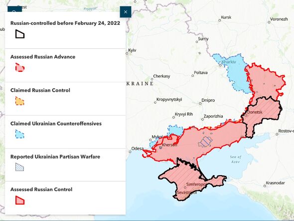 Carte du territoire ukrainien