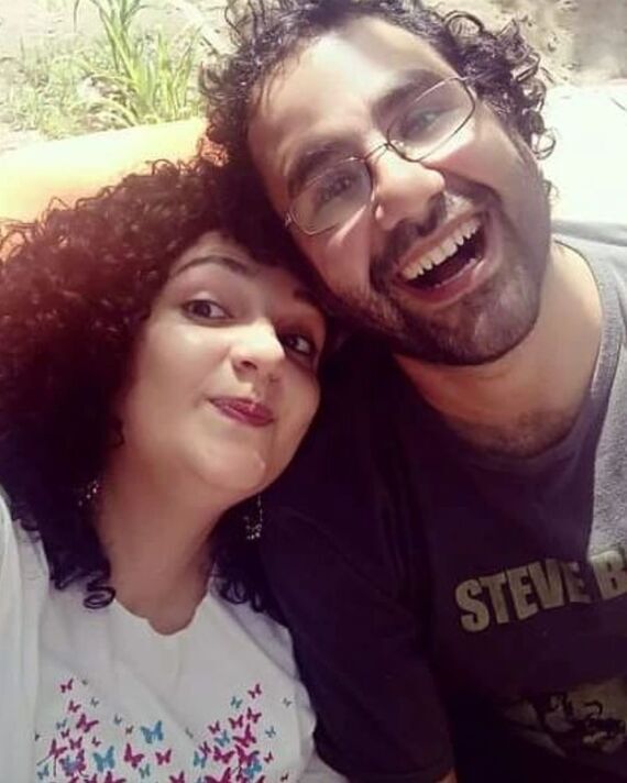 Mona Seif et son frère Alaa Abd El-Fattah.