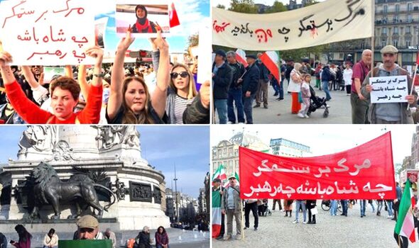 Les manifestants contre le régime iranien