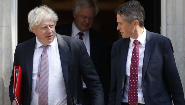 Gavin Williamson avec Boris Johnson