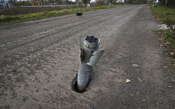 photo d'un missile russe frappant l'ukraine