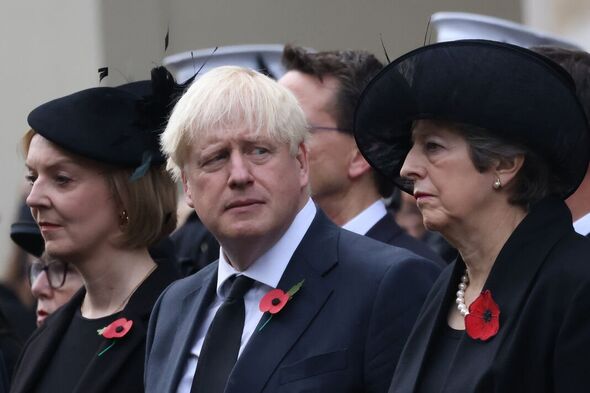 Boris Johnson à la cérémonie nationale du souvenir