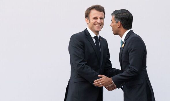 Rishi Sunak et Emmanuel Macron