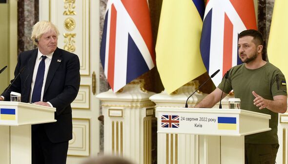Visite du Premier ministre britannique Boris Johnson à Kiev