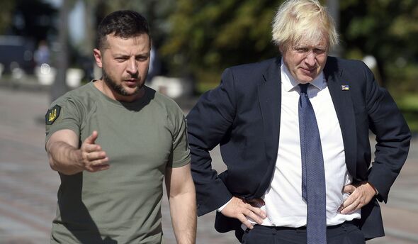 Visite du Premier ministre britannique Boris Johnson à Kiev