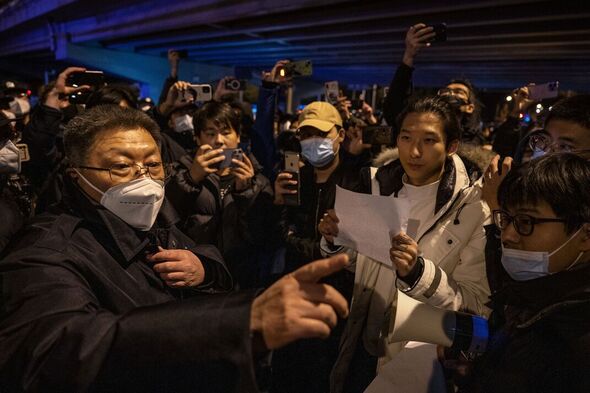 Manifestation à Pékin contre les mesures de covoiturage de la Chine