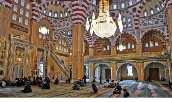 Photo d'une mosquée en Tchétchénie 