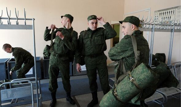 Une photo des conscrits russes qui ont été recrutés en septembre. 