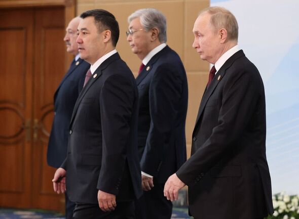 Le président Poutine et les dirigeants d'Asie centrale