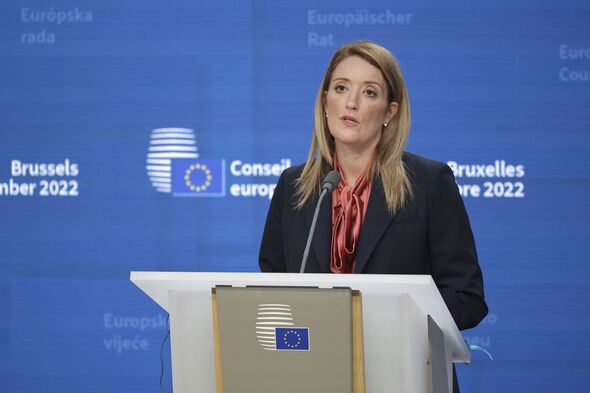 Roberta Metsola Présidente du Parlement européen au Conseil européen