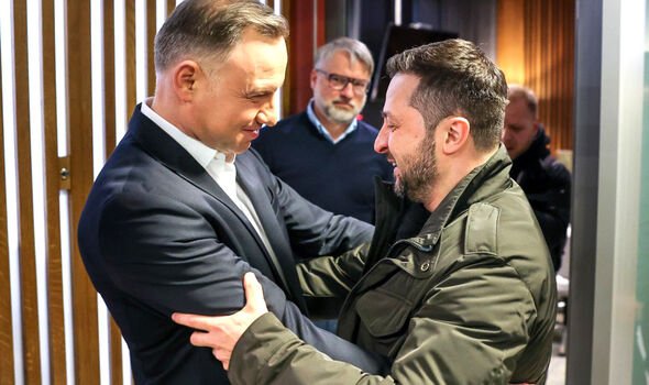 Zelensky rencontre le président polonais Duda 