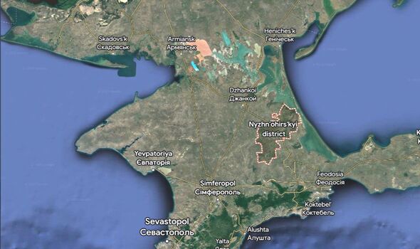 Des missiles ont été repérés dans le district de Nyzhnоhirskyi en Crimée.