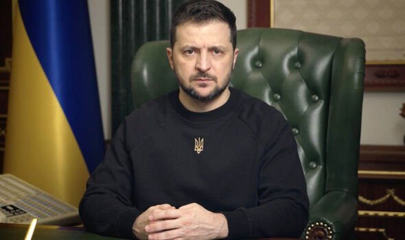 Le président ukrainien Volodymyr Zelensky 