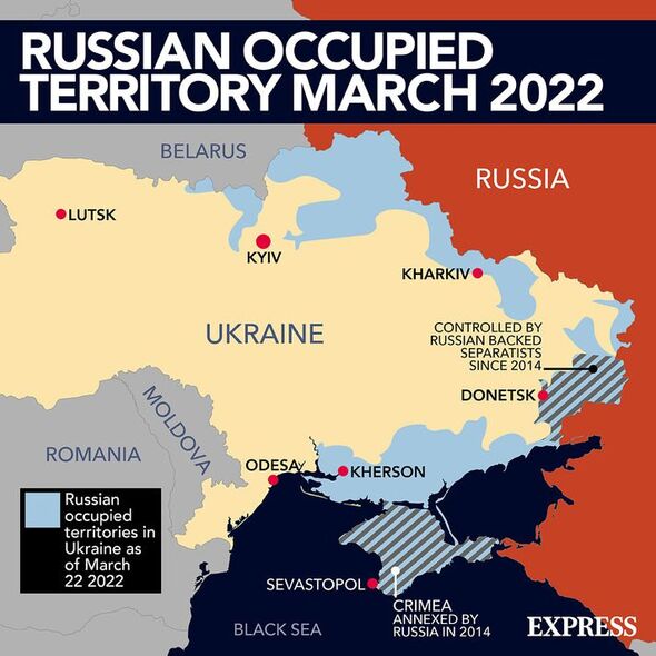 Ukraine contrôlée par la Russie à partir de janvier 2023