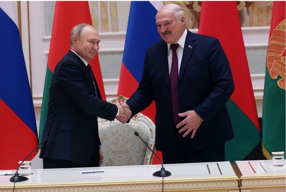 Vladimir Poutine et Alexandre Loukachenko