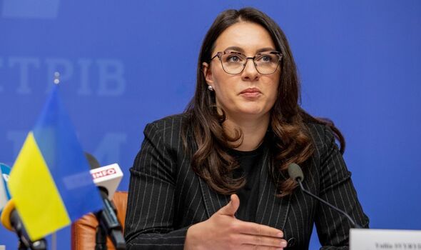 Le vice-premier ministre ukrainien, Yuliia Svyrydenko.