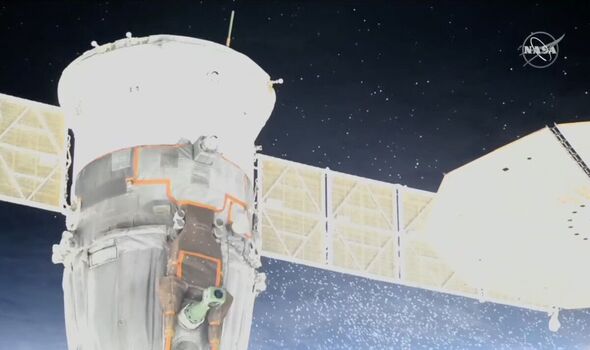 Vidéo de la NASA montrant la fuite