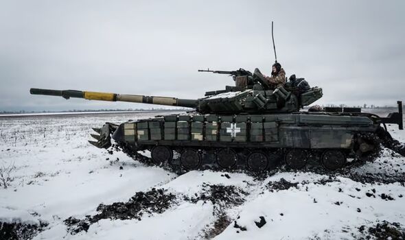 Char de combat dans la région de Donetsk