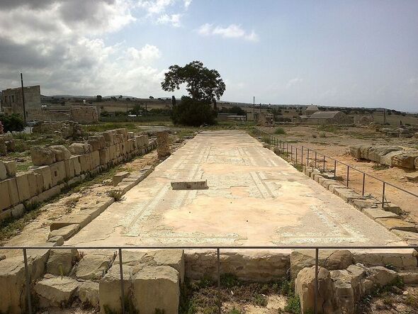 Les ruines du sanctuaire d'Aphrodite à Palaepaphos