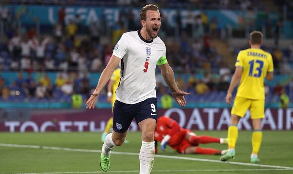 Harry Kane marque pour l'Angleterre contre l'Ukraine lors de l'Euro 2020