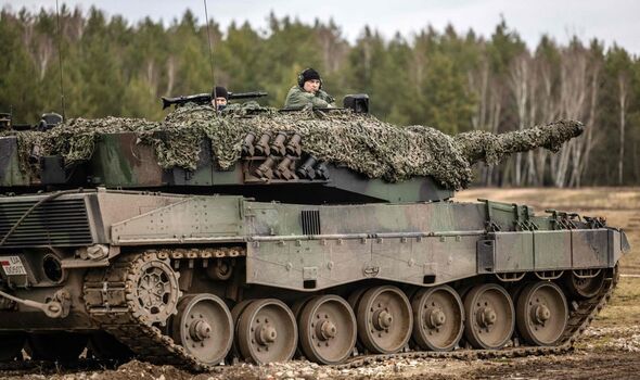 Entraînement char Leopard 2