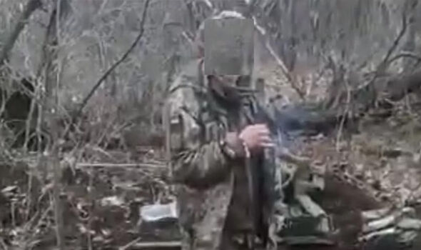 Une image de la vidéo du soldat
