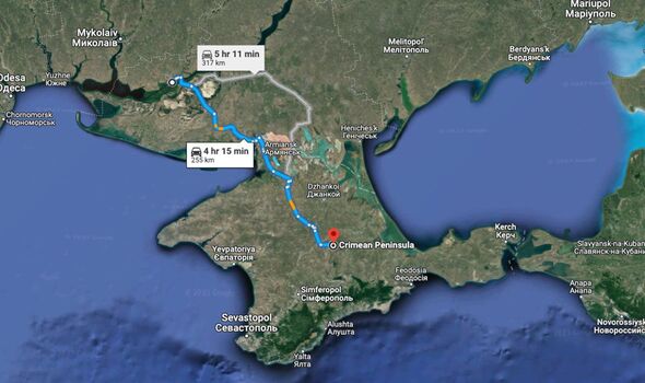 Le voyage de Kherson à la Crimée ne prend généralement que quelques heures 