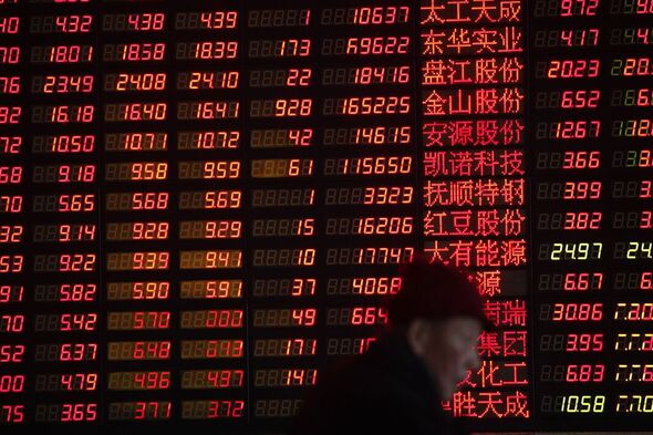 Un marché financier en Chine