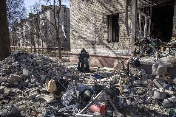 Les traces de la guerre à Kramatorsk, en Ukraine