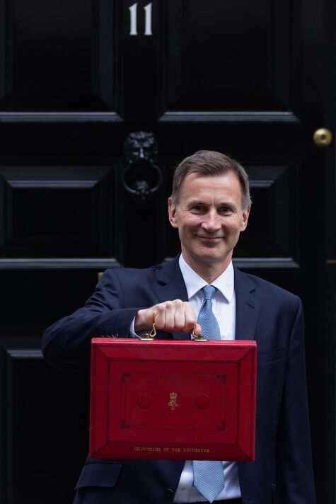 Le chancelier Jeremy Hunt présente son premier budget de printemps à Londres