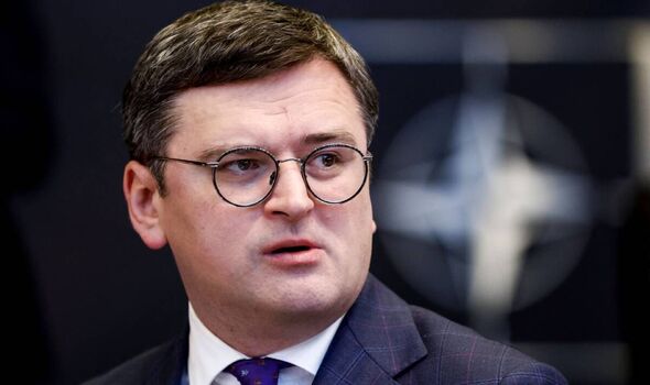 Le ministre ukrainien des Affaires étrangères, Dmytro Kuleba, s'exprime