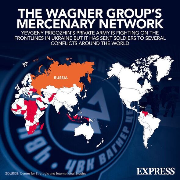 Le groupe Wagner a opéré des pays à travers le monde 